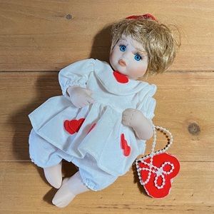 Porcelain Love Baby Doll Valentine Vintage